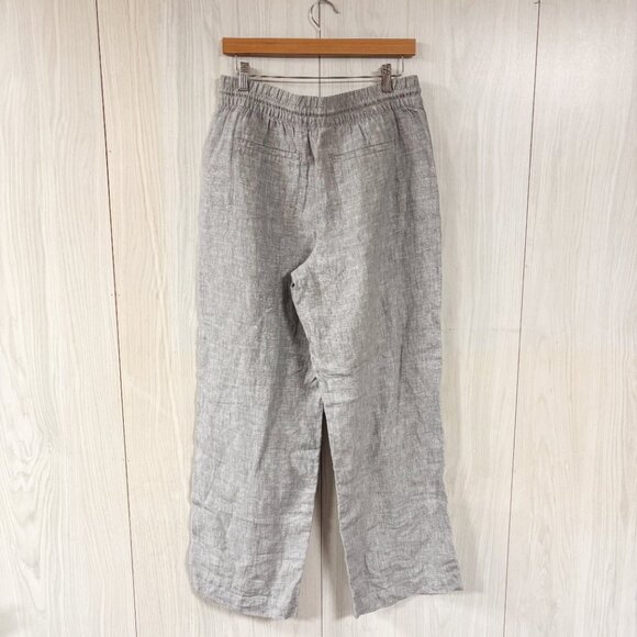 NWT Athleta Retreat Linen Wide Leg Pant in the Color Grey - Picture 5 of 6